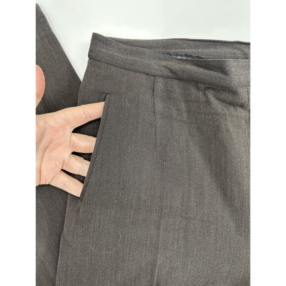 Lauren Ralph Lauren Womens Dress Pants Size 10 Brown Wool Blend VTG - Picture 2 of 12